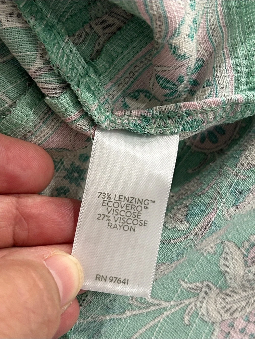 NWT J. Jill Border-Printed Flounced-Hem Green and Pink Floral Dress - XLP